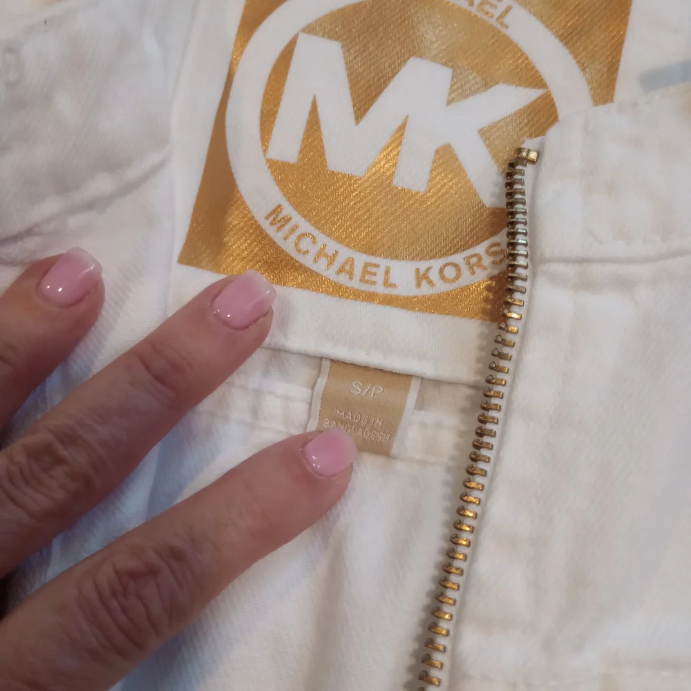 NWT Michael Kors White Jean Jacket - Picture 2 of 16